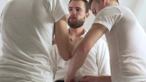 MissionaryBoys.com: Elder Dean sneak kissing in dorm