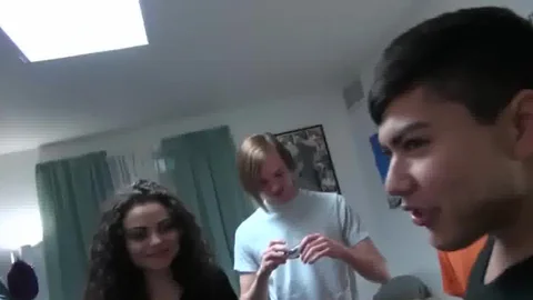 DickDorm.com: Very slim gay Chase sucking dick