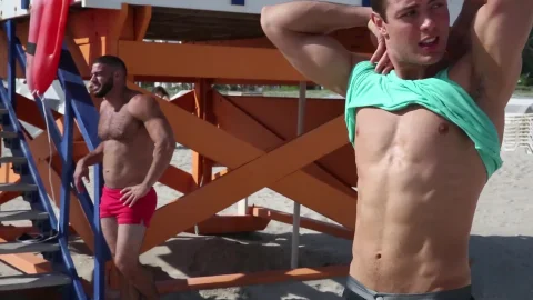 Men: Brendan's Buns in the Sand; Ricky's Fantasy