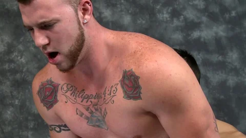 High Performance Men: Cumshot plus athletic caucasian gay