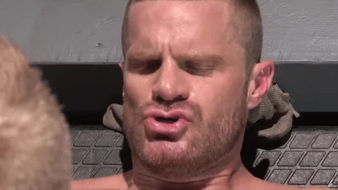 Raging Stallion: Plowing hard beside hairy bodybuilder