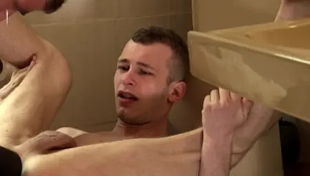 Boy Sucks Ron's Cock on Floor