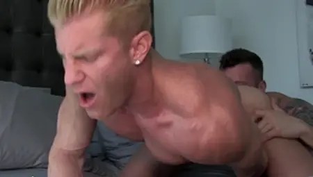 americanmusclehunks: Hairy Hunk's Throat Filled Cum