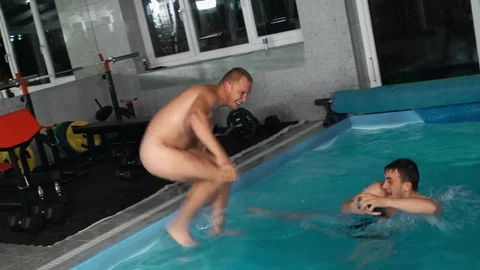BROMO - Combo - Muscled John and Tim very clean doggy fucks