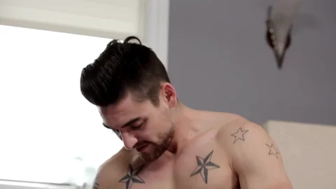 Next Door Twink: Tattooed and piercing gay raw masturbation