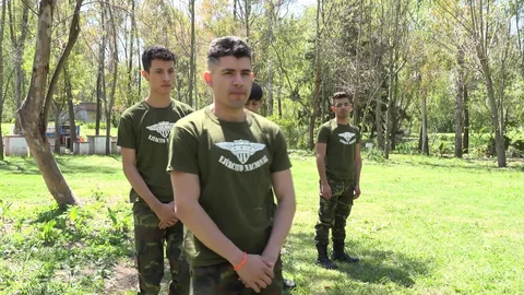MilitaryDick: Cumming on a Soldier's Neck