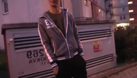Czech Hunter - Gay licks big dick on the street