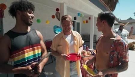 Men: Exploding with Pleasure on the Patio