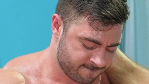 HotHouse.com: Muscle Derek Bolt tongue kissing scene